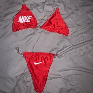Red Nike bikini
